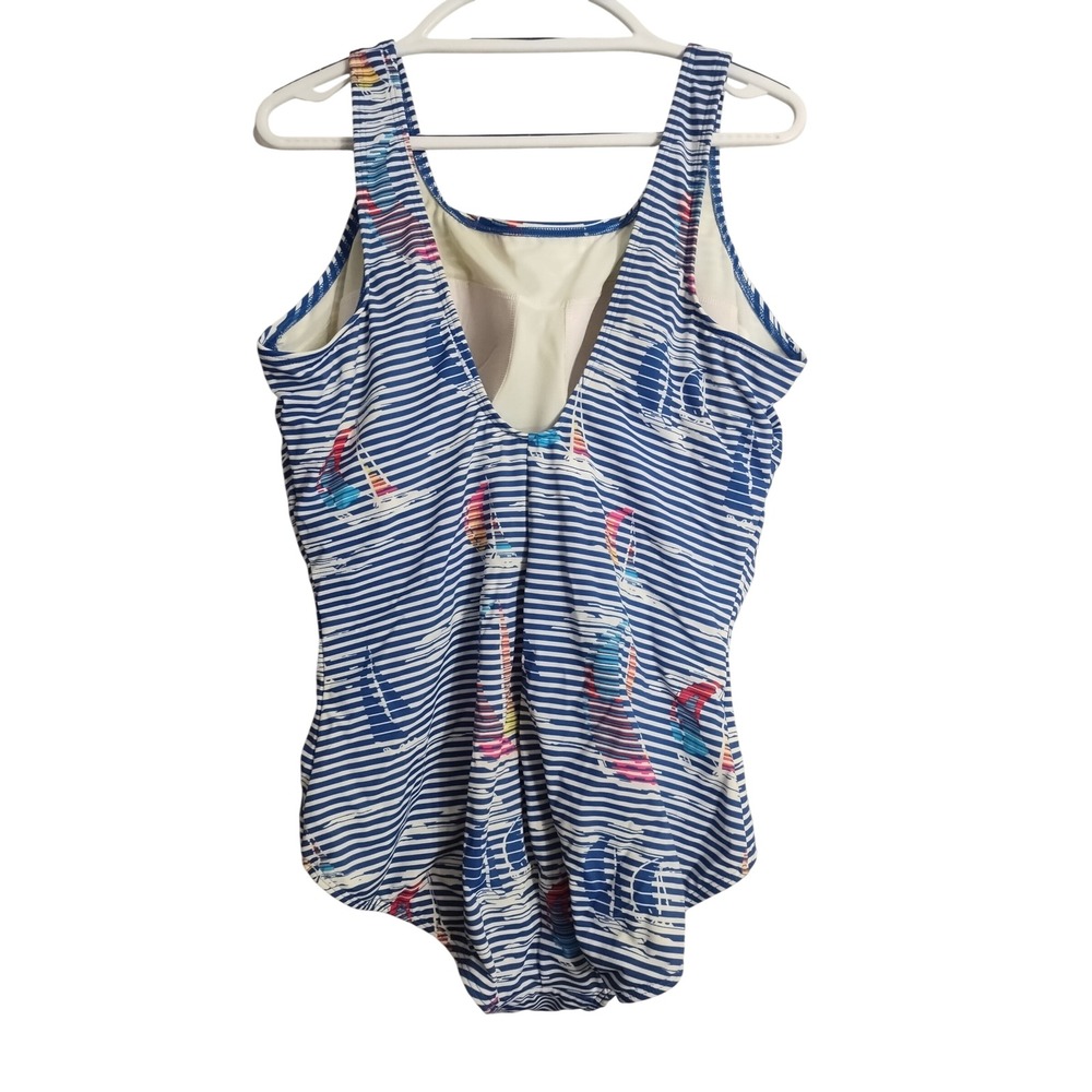 Lands End Womens Plus Size 22W One Piece Swimsuit Beach Vacation Resortwear - Picture 2 of 4